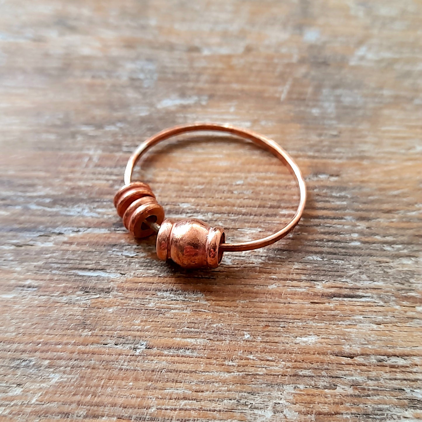 Fidget rings, thumb rings, spinning rings and fiddle rings (copper)