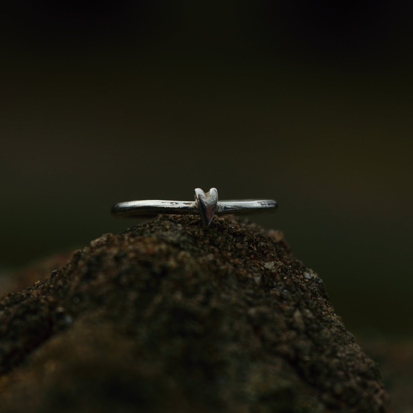 Handmade Silver Ring - Heart, Star, Moon Charm