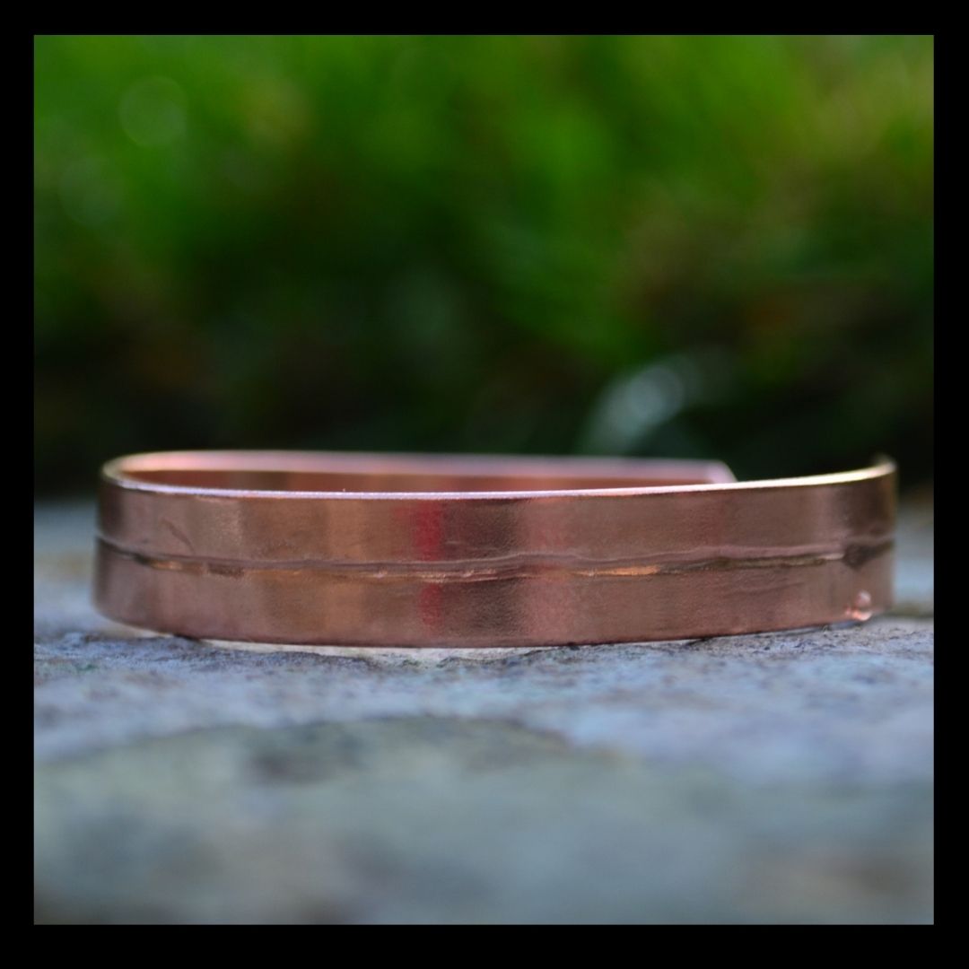 Mens and Women's Copper Bangles. Unisex Adjustable Copper Bracelet