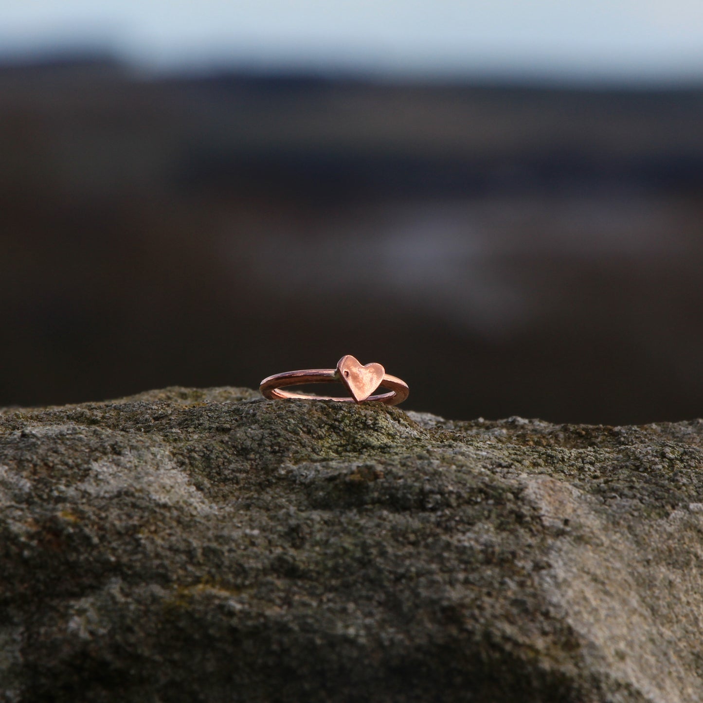 Handmade Copper and Silver Ring. Copper Ring, with Heart, Star or Crescent Moon.