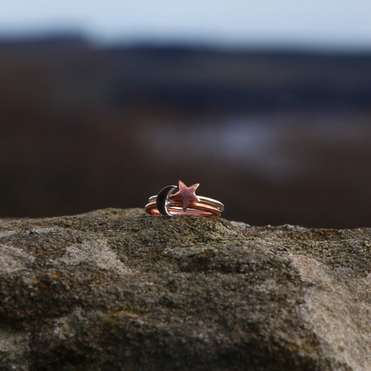 Handmade Silver Ring. Silver or Copper, Heart, Star or Crescent Moon.