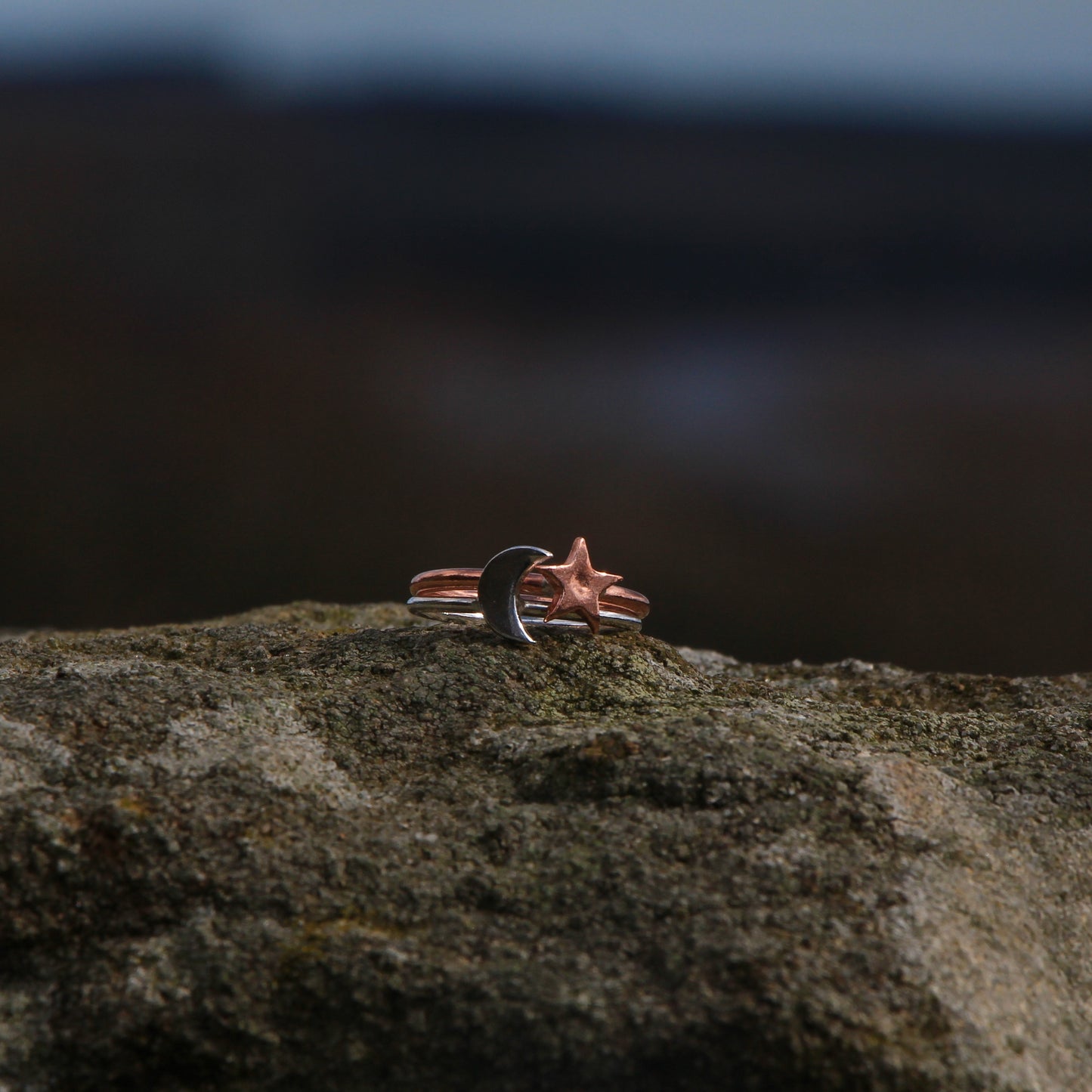 Handmade Silver Ring. Silver or Copper, Heart, Star or Crescent Moon.