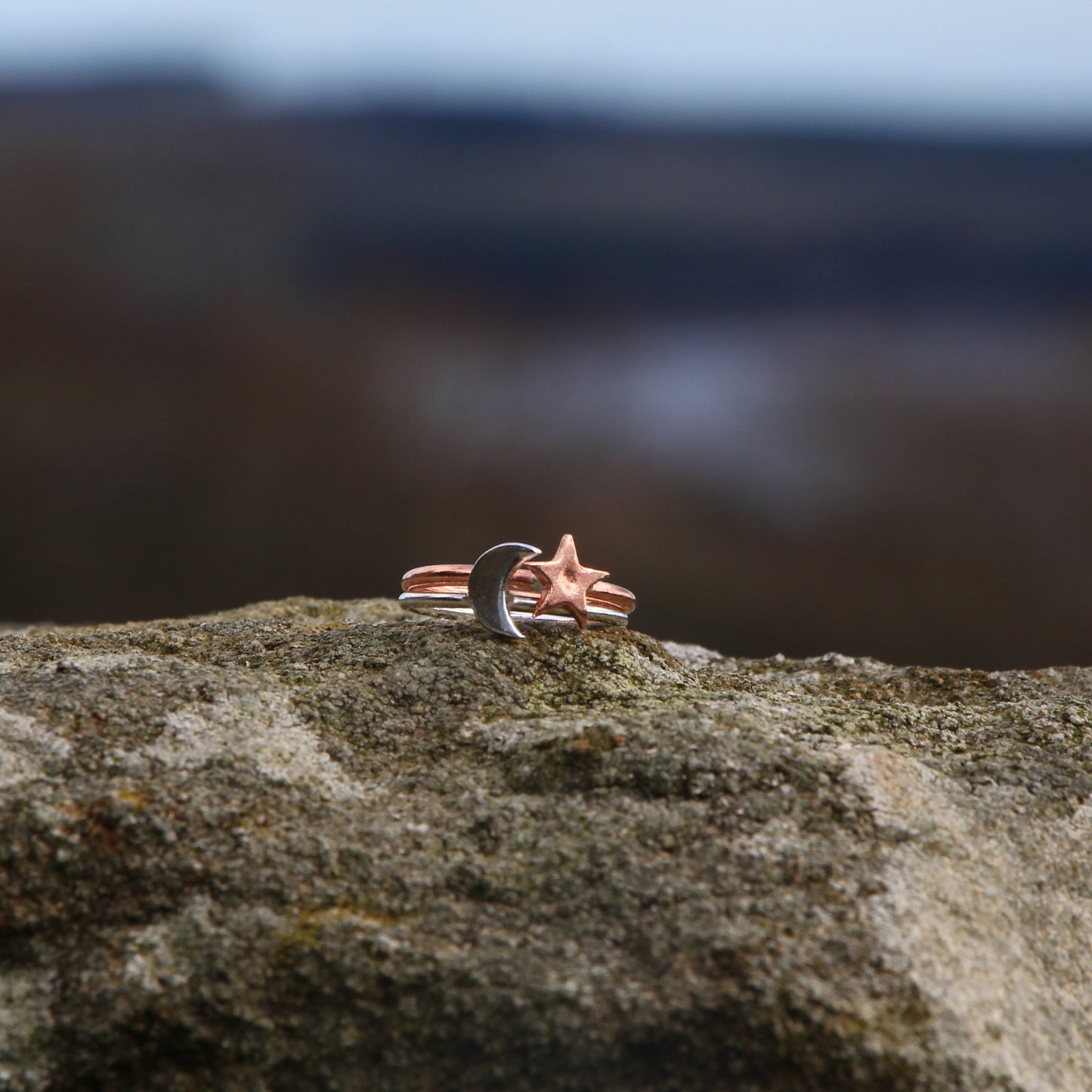 Handmade Silver Ring. Silver or Copper, Heart, Star or Crescent Moon.