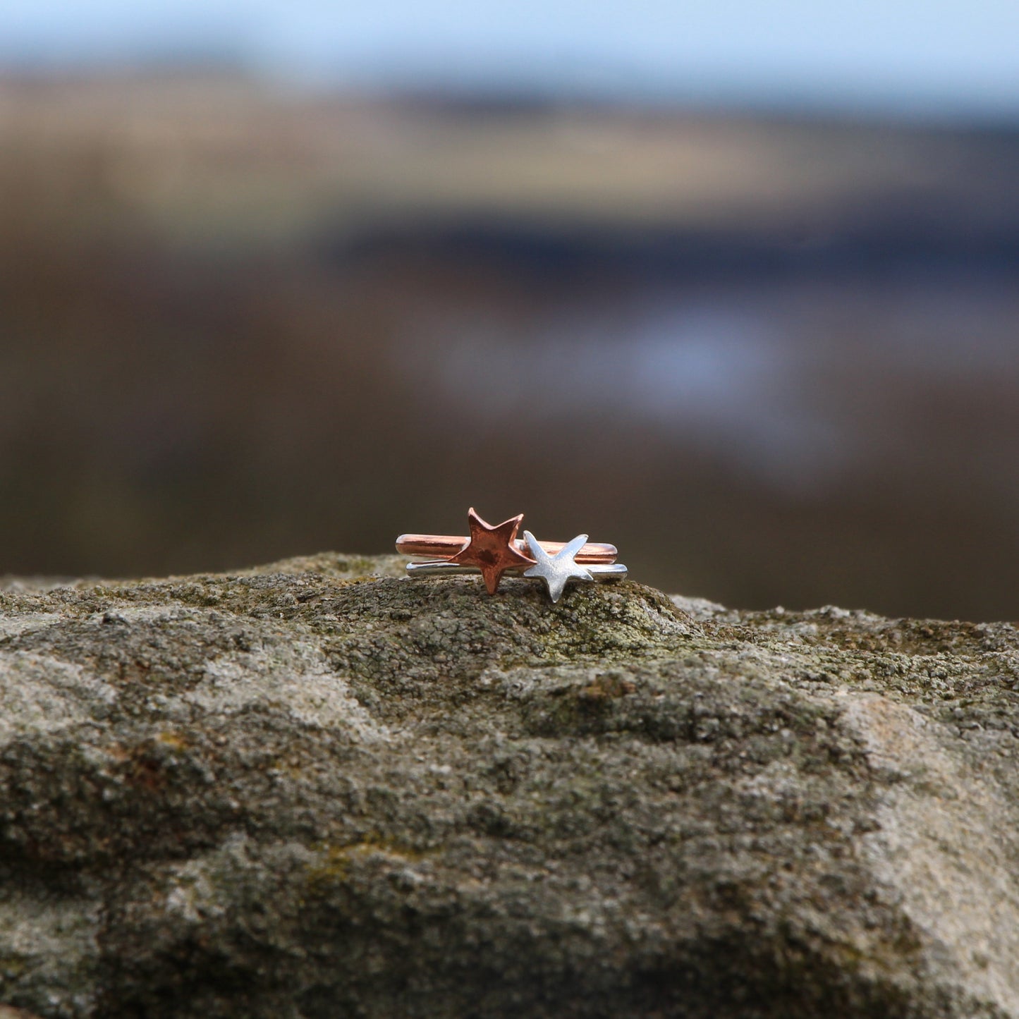 Handmade Silver Ring. Silver or Copper, Heart, Star or Crescent Moon.