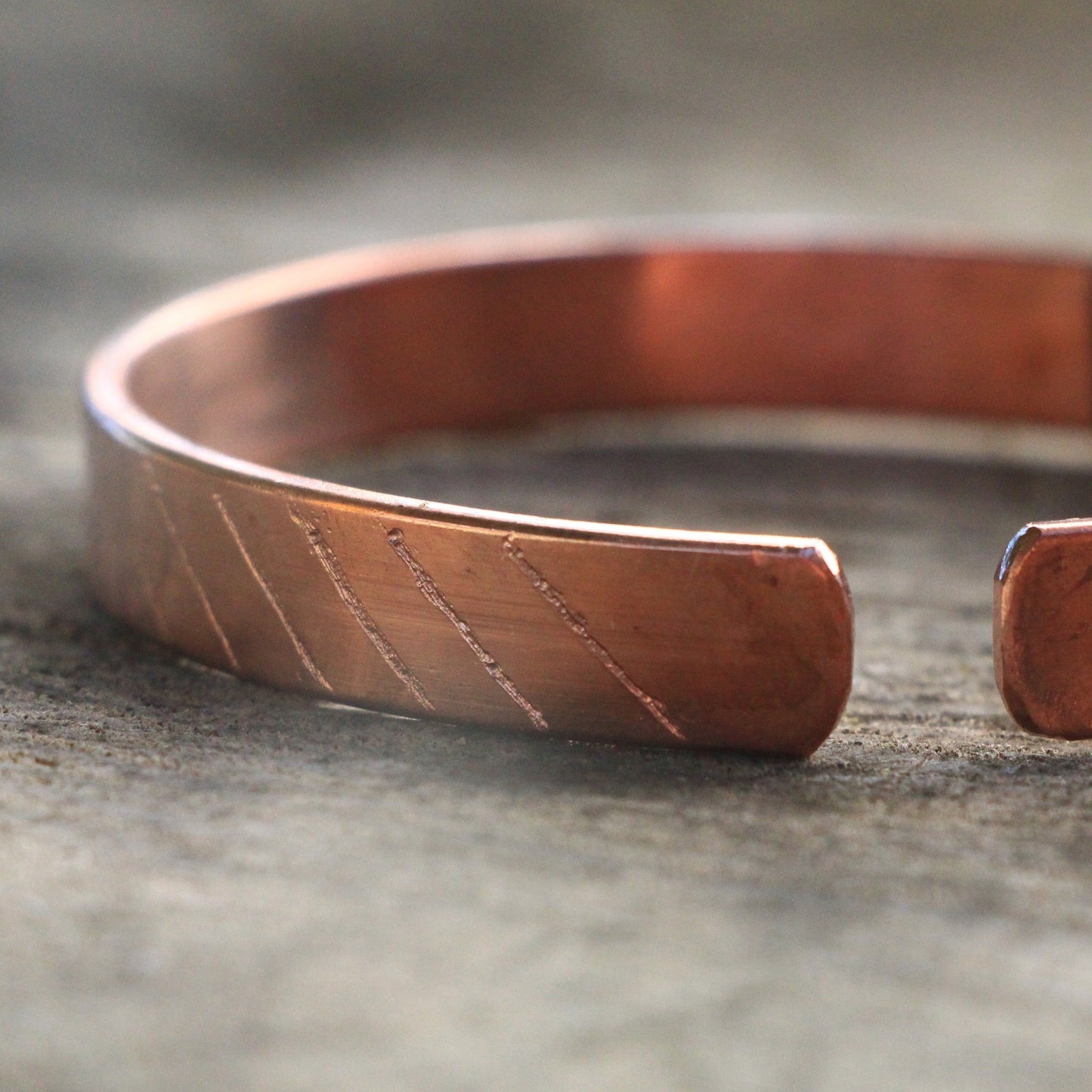Mens and Women's Copper Bangles. Unisex Adjustable Copper Bracelet