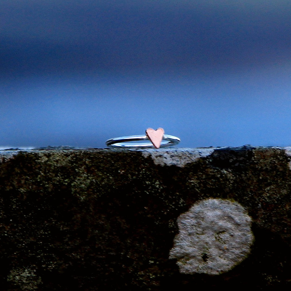 Handmade Silver Ring. Silver or Copper, Heart, Star or Crescent Moon.