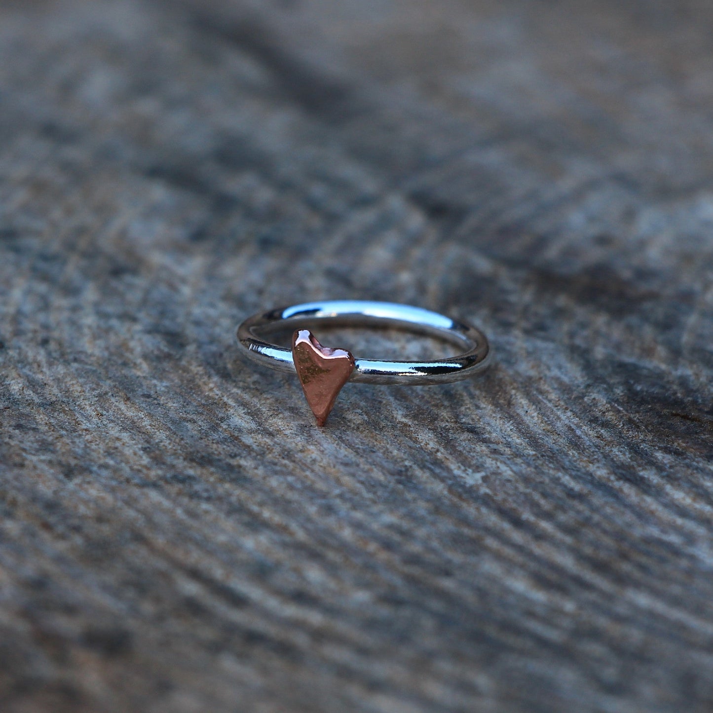 Handmade Silver Ring. Silver or Copper, Heart, Star or Crescent Moon.