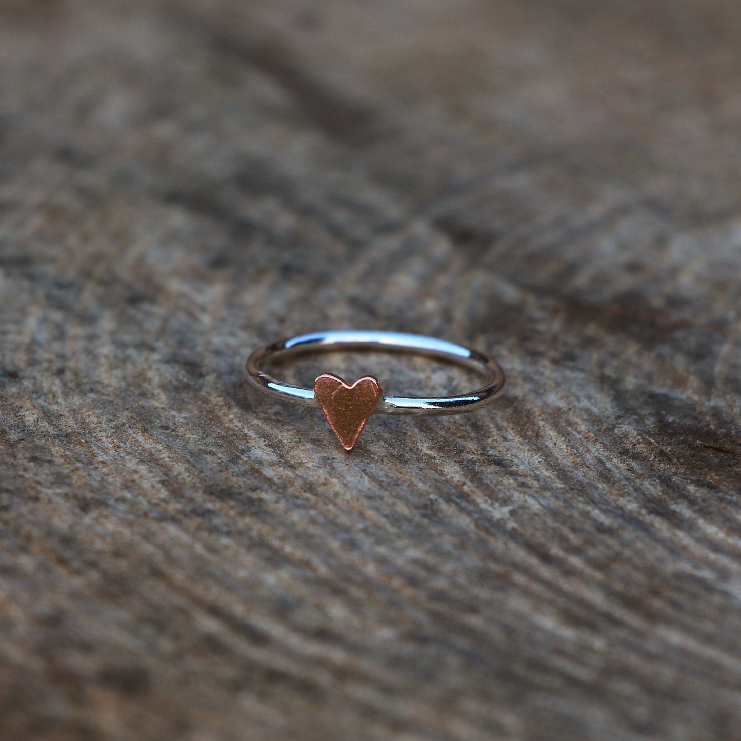 Handmade Silver Ring. Silver or Copper, Heart, Star or Crescent Moon.